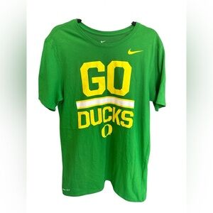 Nike Mens Green 'Go Ducks' T-Shirt